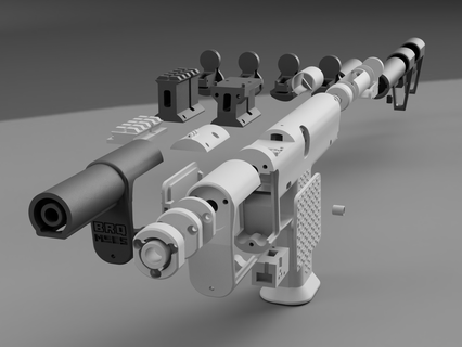 mod 9s - small hpa pistol arp mags arp9 polarstar jack f2 speedsoft 3d print model - Mito3D
