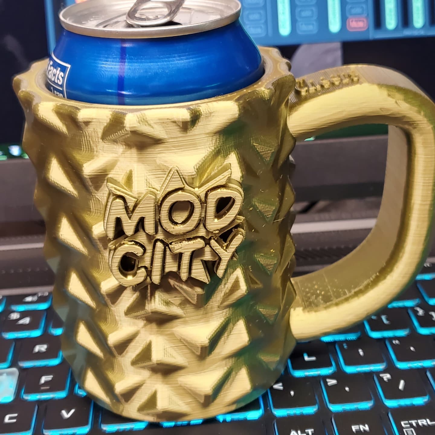 modcity koozie 3d impressão 3D print model - Mito3D