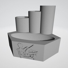 Modell brose dent Kunst 3d 3d print model - Mito3D