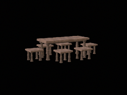 modelo silla mesa molienda mueble barril madera Roca pub edificio casa teatro barandilla Arte escultura depósito agua pilar griego romano jardín pared frontera banco 3d print model - Mito3D