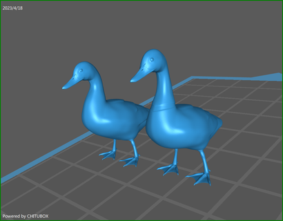 model duck modeling models miniatures figures 1 35 72 48 3d print model - Mito3D