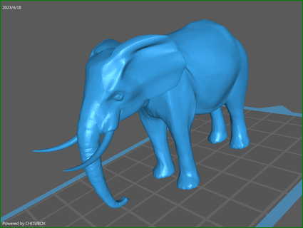 model elephant modeling models miniatures figures 1 35 72 48 3d print model - Mito3D
