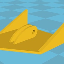 modelo de âncora flutuante arquitetura barco do mar navio pesca peixe 3d print model - Mito3D