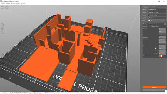 Modell Haus p1 p2 Architektur Karte 3d print model - Mito3D