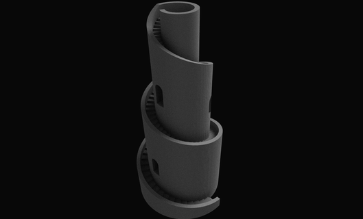 modelo kr sentir atento torre edificios estructuras 3d print model - Mito3D