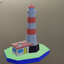 model light beacon toy sea art phare lighthouse litle small 3d print model - Mito3D