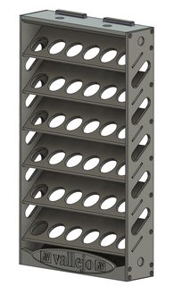 model paint rack magnetic stacking vallejo shelf 3d print model - Mito3D