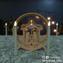 modelo pesebre artilugio Navidad decoración familia maria jose Jesús montaje modular noche víspera estrella decorado armar 3d print model - Mito3D