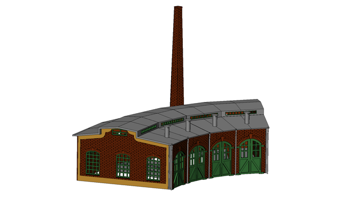 modello ferrovia casa circa 1900s europeo gioco 3d print model - Mito3D