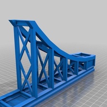 modèle chemin fer charpente cambre pont Couper loisir 3d print model - Mito3D
