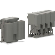 modello ferrovia industriale elettrico stazione trasformatori oo Ferrovia treno scenario trasformatore 3d 4mm 7mm 3d print model - Mito3D
