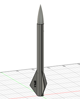 modelo cohete espacio velocidad d9 5 c6 3 motor polvo actuación 3d print model - Mito3D