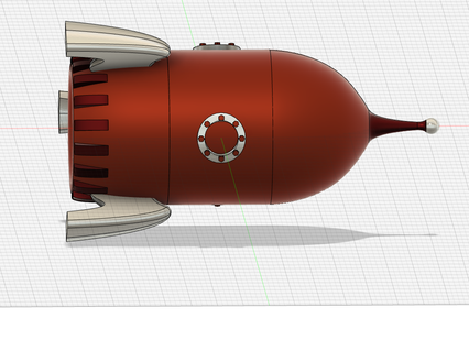 modelo foguete 3d print model - Mito3D