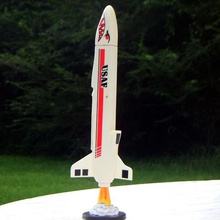 model rocket display bases game vehicles stand 3d print model - Mito3D