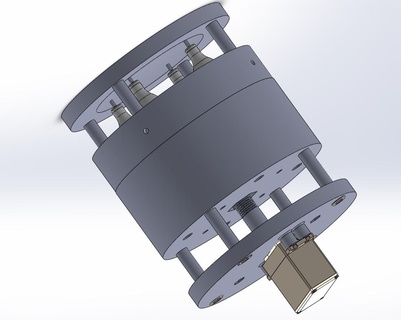 modello razzo carico utile booster modulo 3d print model - Mito3D