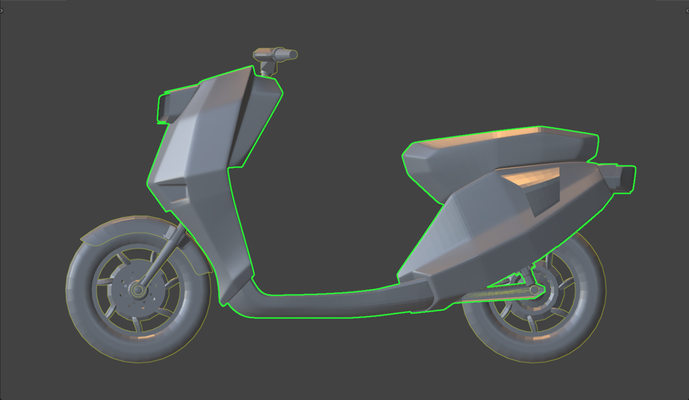 modello scooter giocattolo giocattoli scala modelli bicicletta veicoli veicolo motore 3d print model - Mito3D