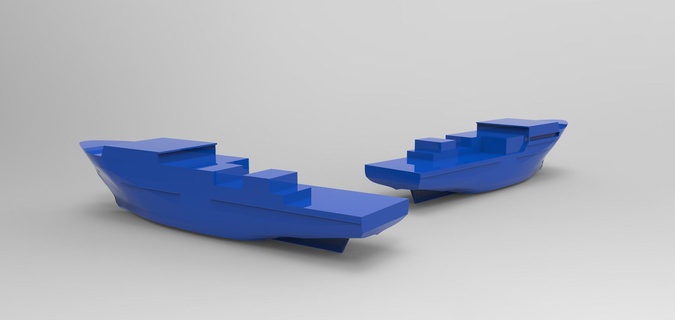 modello nave scafo maria marian 1 100 rc barca 3d print model - Mito3D