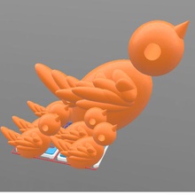 modelo stratomaker de la impresora 3d mascota strato arte 3d print model - Mito3D
