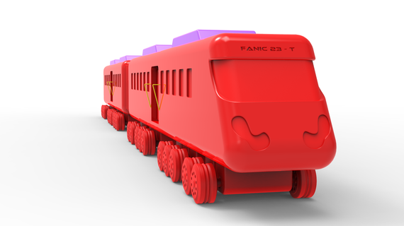 modelo trem fã 23 3d print model - Mito3D