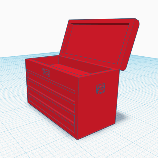 model workshop toolbox 1 24 tool car garage tools modelism 3D print model - Mito3D