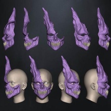 Modellleiche Hase Maske 3d print model - Mito3D