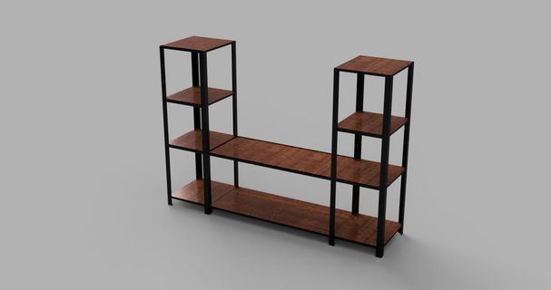 models- tv cabinet shelves models furniture 3d print model - Mito3D
