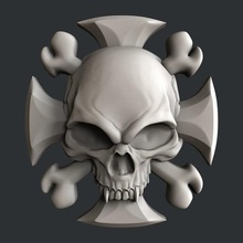 3d models skull art 3dmodels printer bones magic artcam aspire vcarve 3d print model - Mito3D
