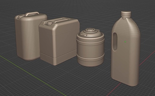 modern - civil liquid & chemical containers - 1 35 diorama 1 35 hobby box container  3d print model - Mito3D