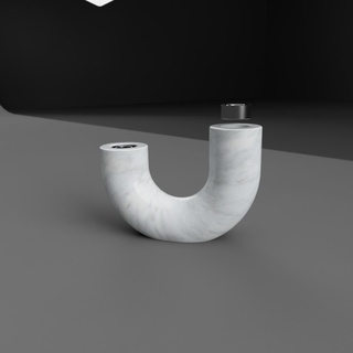 modern Öz şamdan vazo şekil mum ayakta durmak şekilli İskandinav stil seramik 3d print model - Mito3D