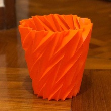 moderno Cubeta impreso florero contenedores 3d print model - Mito3D