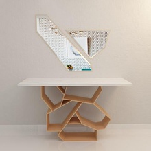 modern consol-106 home mirror decoratieh interior furniture saeedpeyda designer decoration shelve house wooden table 3d print model - Mito3D