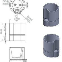 diseño moderno pot - maceta casa suculentas el moho la olla 3d print model - Mito3D