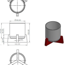 modern tasarım saksı - ev etli kalıp pot ekici 3d print model - Mito3D