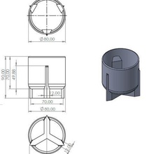 diseño moderno pot - maceta casa suculentas el moho la olla 3d print model - Mito3D