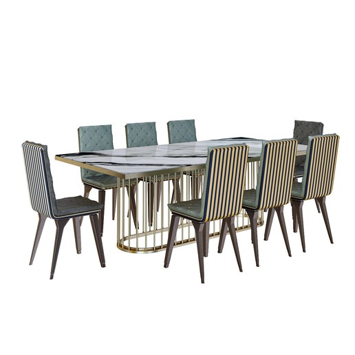moderno dininjg tabella architettura pranzo la sedia 3D print model - Mito3D