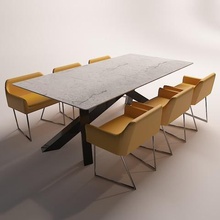 modern dinning table 3 home design 3d print model - Mito3D