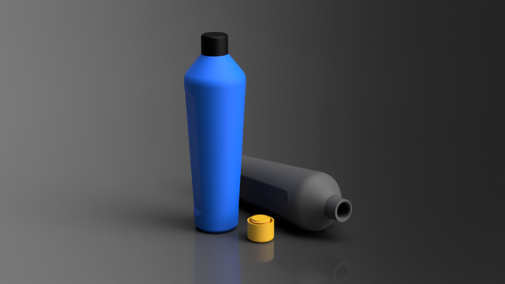 moderno botella beber agua frío caliente 3d print model - Mito3D