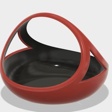 moderno cesta de páscoa a casa tigela 3d print model - Mito3D