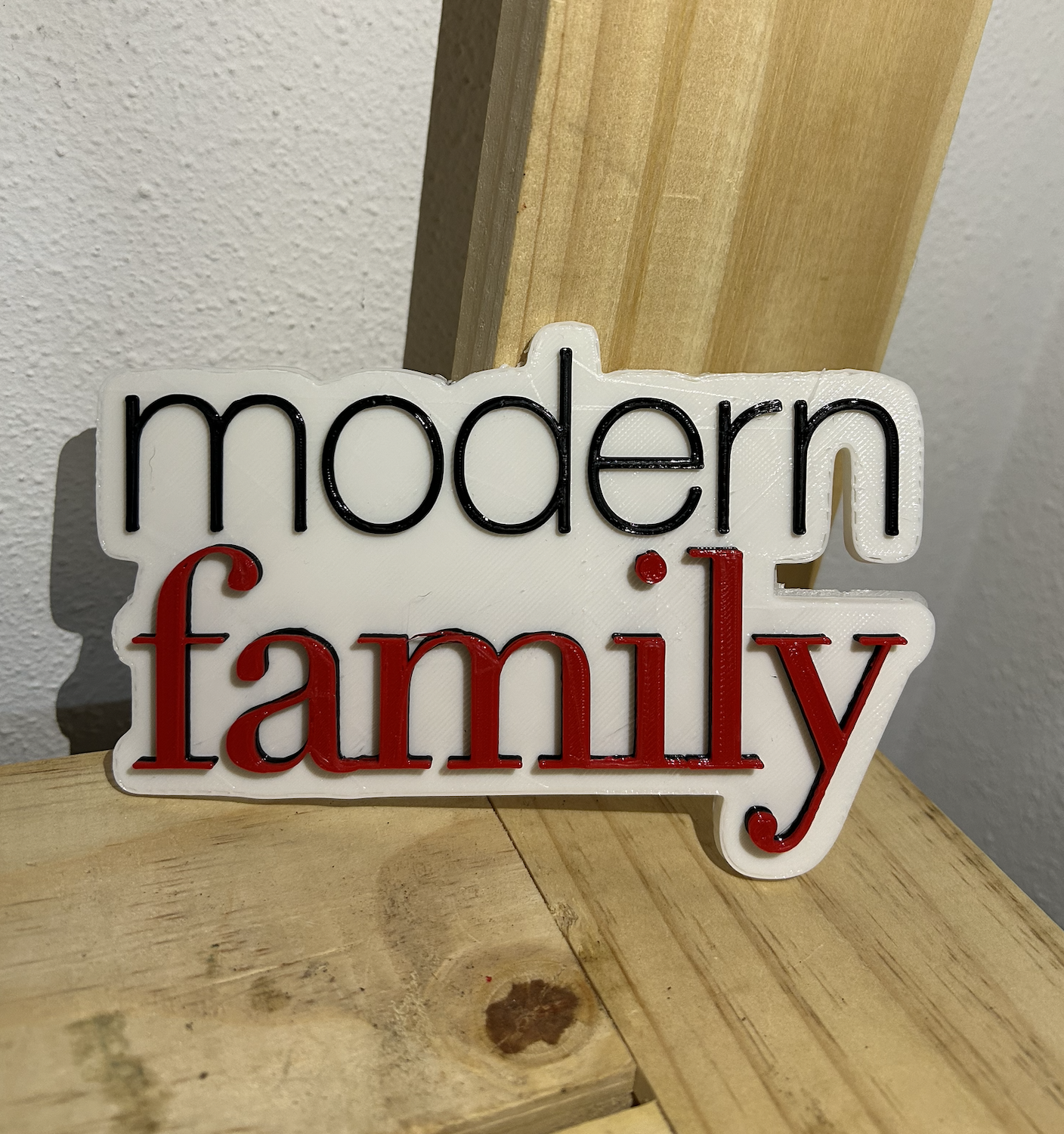 moderno família logotipo 3D print model - Mito3D