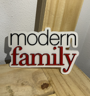 modern family logo modern family  3d print model - Mito3D