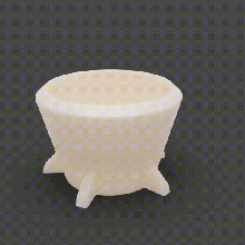 moderno vaso fiori mobilia pianta impianti 3d print model - Mito3D