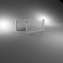 modern garden fence architecture modeling 3d print model - Mito3D