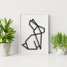 moderno geometrico decorazione coniglio arte animale giocattolo pla manifesto esposizione ufficio pianta cane cartello uccello farfalla lucertola 3d print model - Mito3D