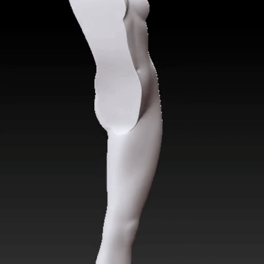 moderne fille statue 3D print model - Mito3D