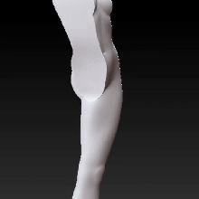moderno niña estatua 3d print model - Mito3D