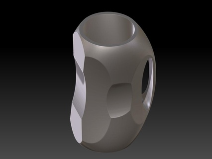 moderno vaso modelo 5 taza florero café 3d print model - Mito3D