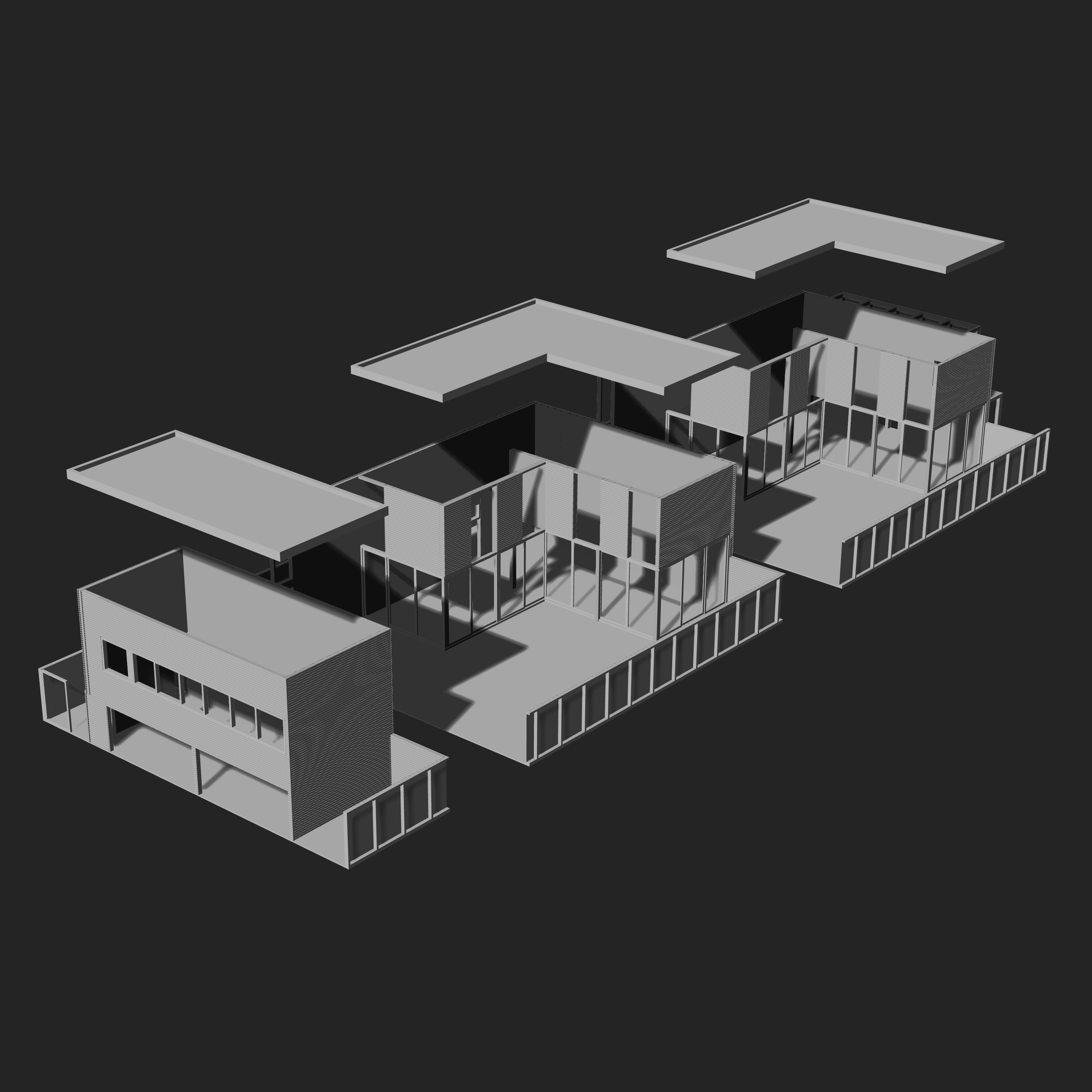 modern haus 212 tucker architekt heldsburg casa moderna architektur gebäude 3D print model - Mito3D