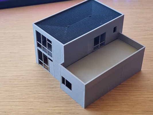 moderno casa 1 87 edificio architetto danese danimarca 3d print model - Mito3D