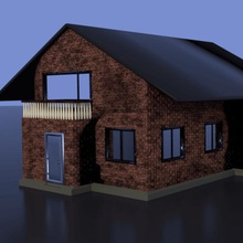 modern ev bina konut mimarlık 3d modeli 3d print model - Mito3D