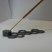 moderno incenso suporte casa salão cheiro ferramenta hex hexágono 3d print model - Mito3D